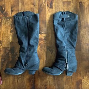 Fergalicious by Fergie tall black boots. Size 7 1/2